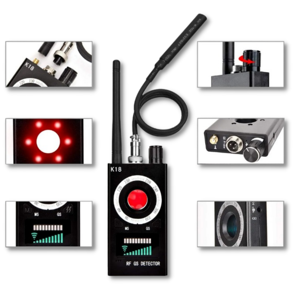 RF Bugdetector voor Spionage Apparatuur