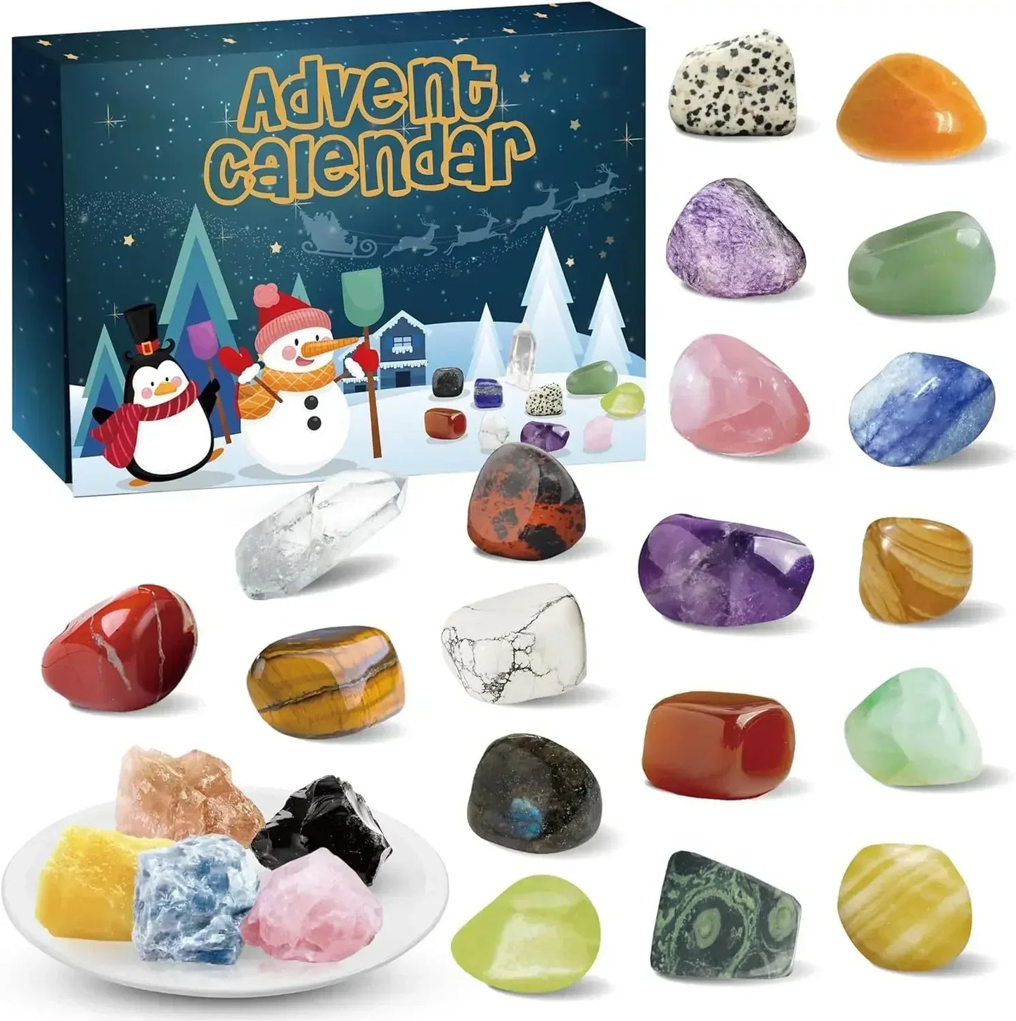 Kinderen Adventskalender Edelsteen met Magische Verrassingen