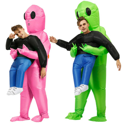 Alien Kostuum Space Verkleedpak voor Kinderen en Volwassenen