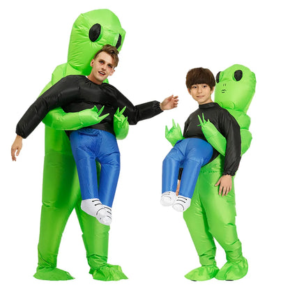 Alien Kostuum Space Verkleedpak voor Kinderen en Volwassenen