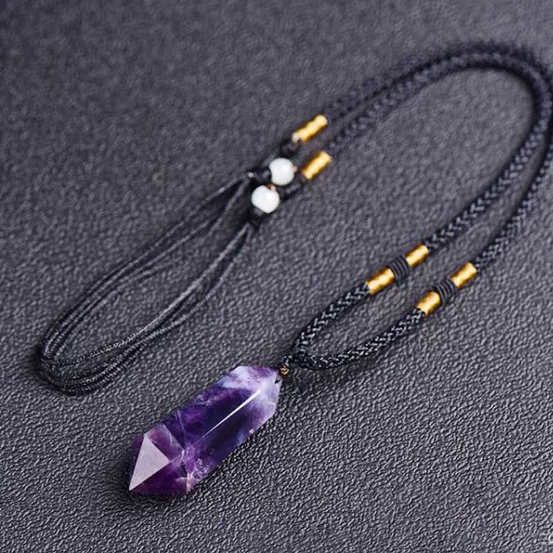 Amethist Hanger Natuurlijke Kristallen Ketting voor Innerlijke Rust