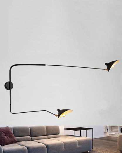 Wandlamp Verstelbaar Met 2 Armen Modern Design
