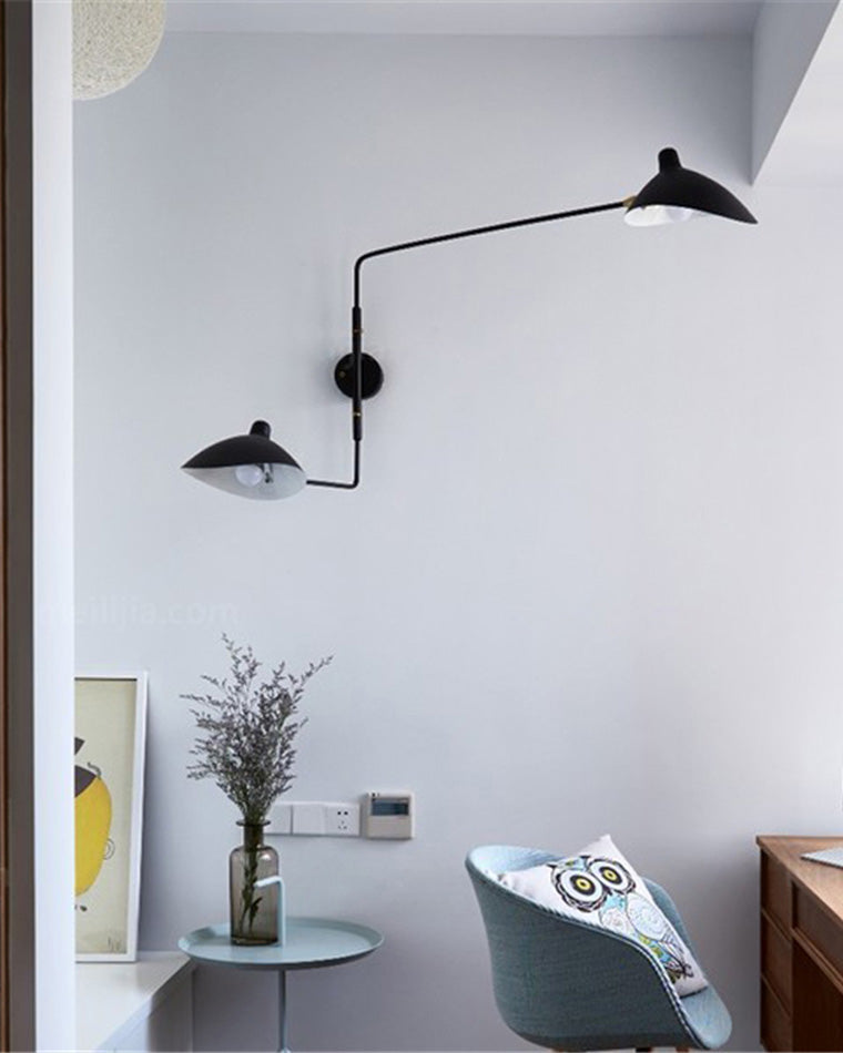 Wandlamp Verstelbaar Met 2 Armen Modern Design