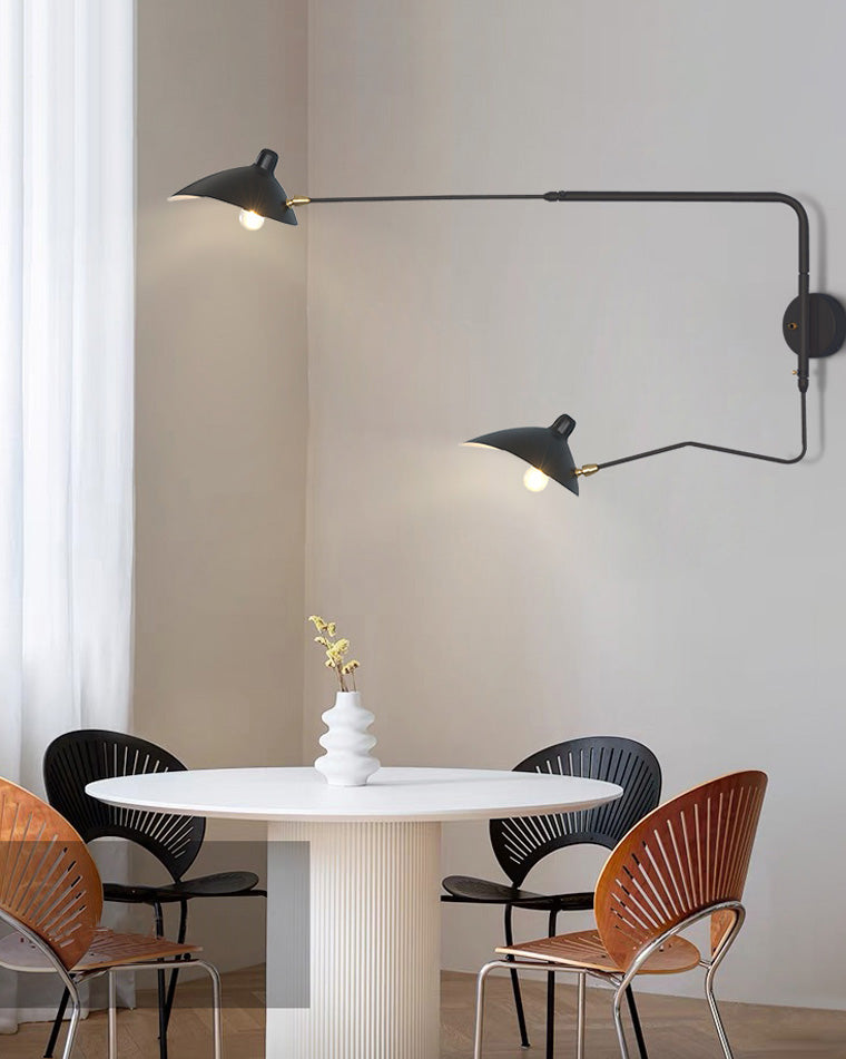 Wandlamp Verstelbaar Met 2 Armen Modern Design