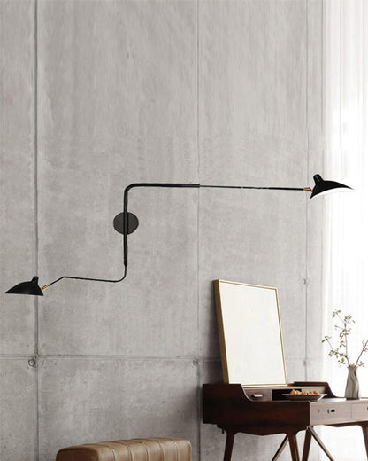 Wandlamp Verstelbaar Met 2 Armen Modern Design