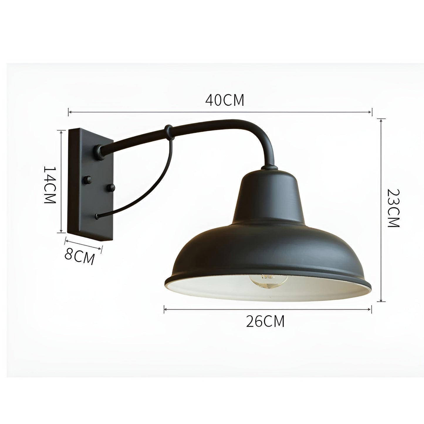 IJzeren Wandlamp Rustiek Vintage Stijl Buitenverlichting