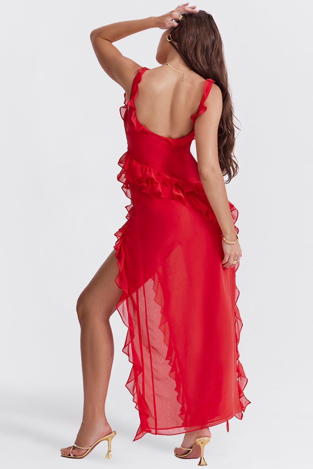 Flowessa™ – Dames Avondjurk Lang met Tijdloze Elegantie en Comfort-4
