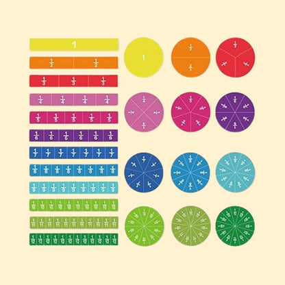 Magnetische Wiskunde Set voor Fractions Leerdoelen