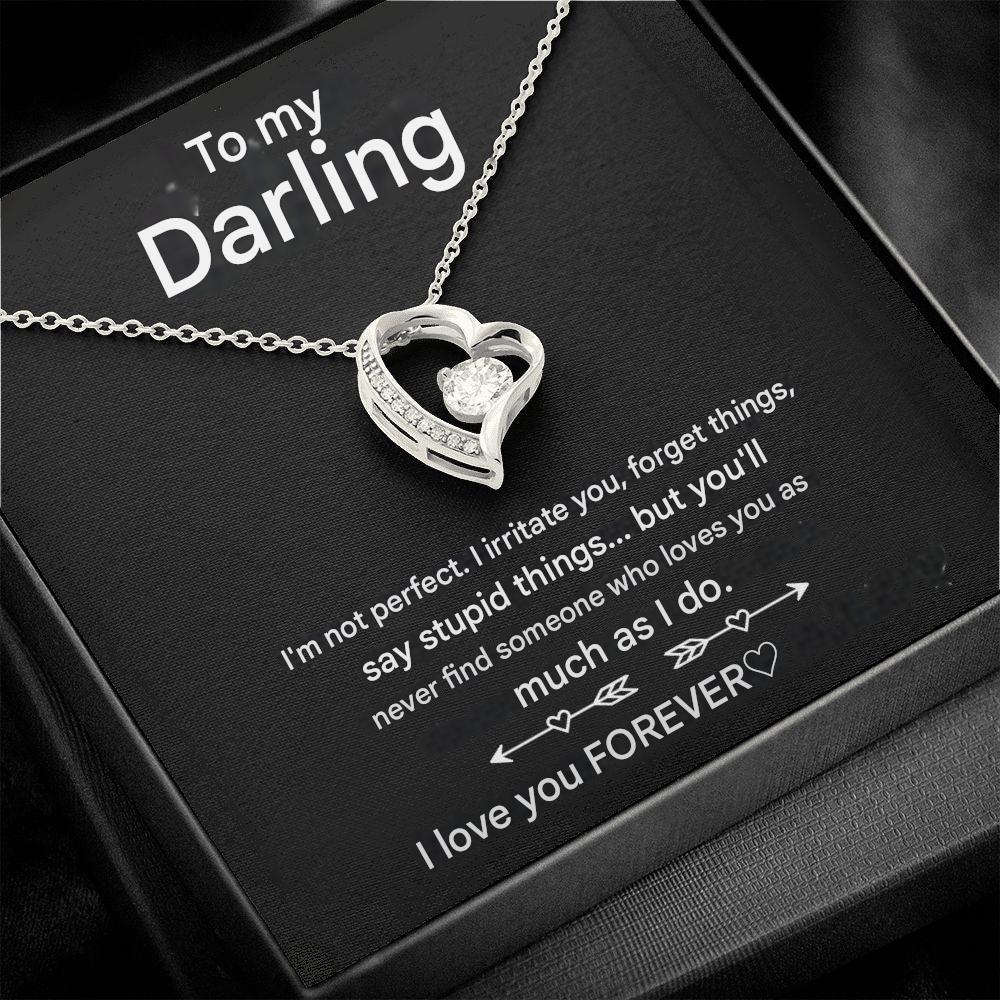 Verguld Zilveren Hartketting voor Dames