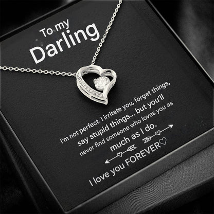 Verguld Zilveren Hartketting voor Dames