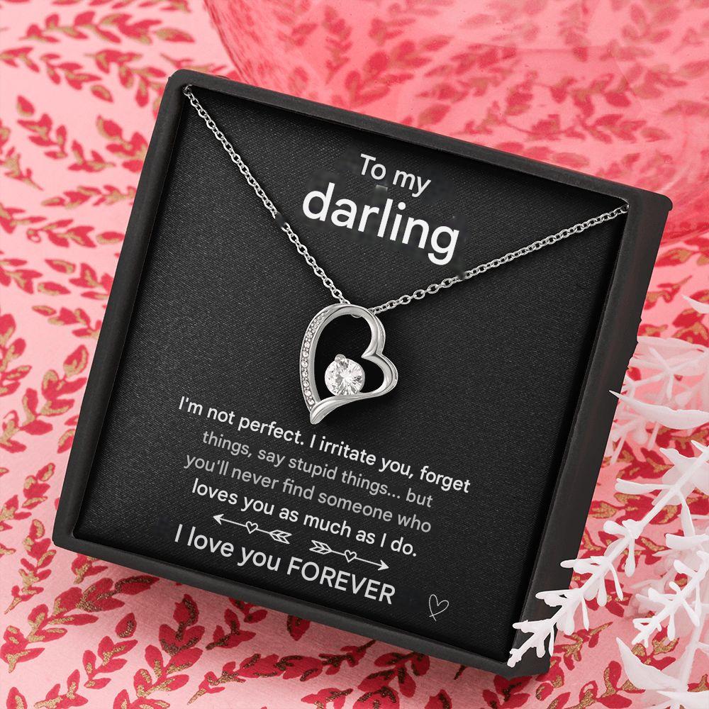 Verguld Zilveren Hartketting voor Dames