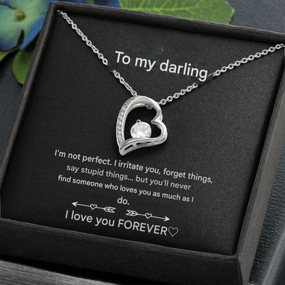Verguld Zilveren Hartketting voor Dames