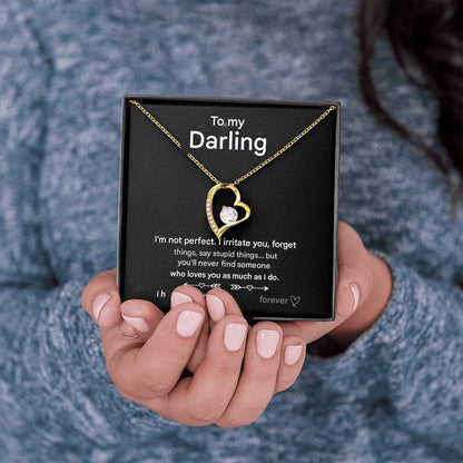 Verguld Zilveren Hartketting voor Dames