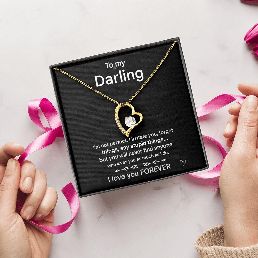 Verguld Zilveren Hartketting voor Dames
