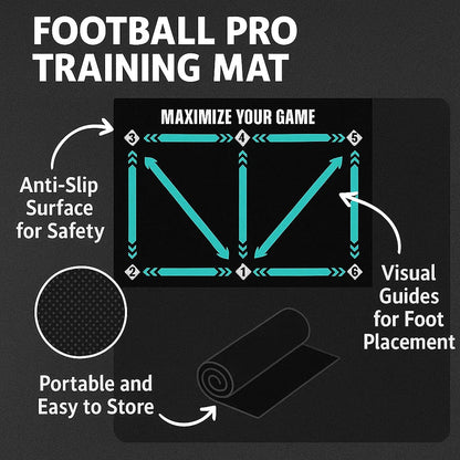Voetbal Trainingsmat Antislip 2x2m voor Thuis Training