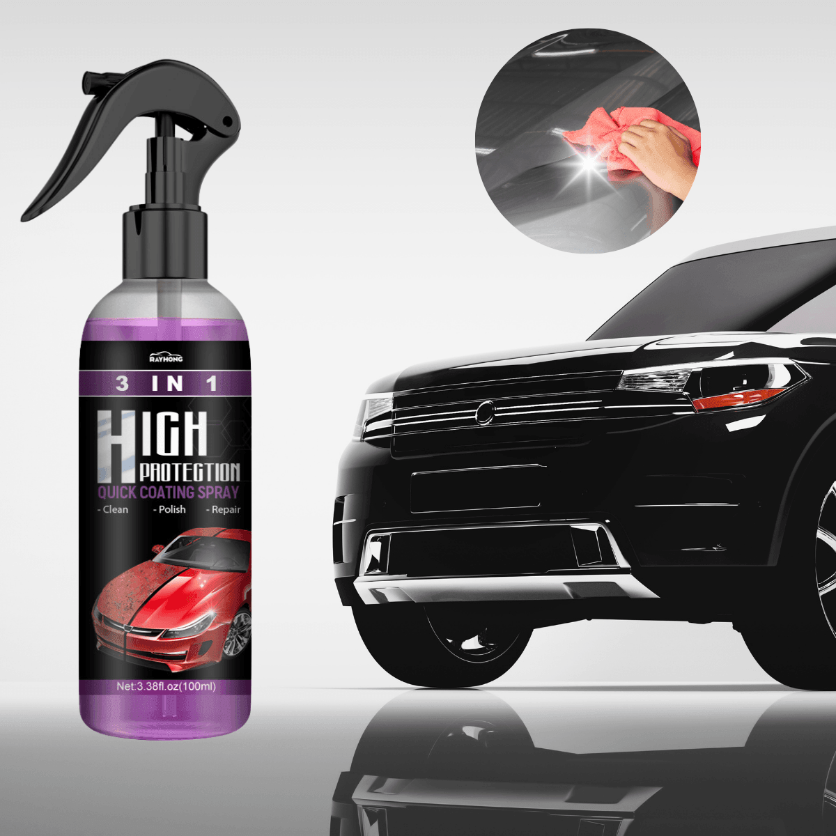 Keramische Coating Spray 3-in-1 Bescherming Auto Lak