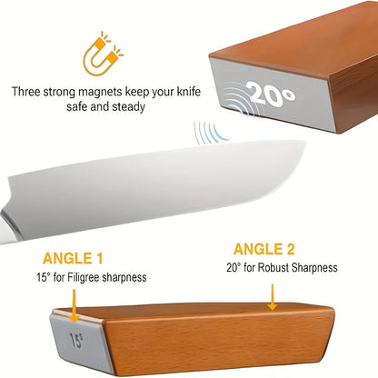 Slijpsteenset met Magnetische Houder voor Hout en Metaal 15° en 20°