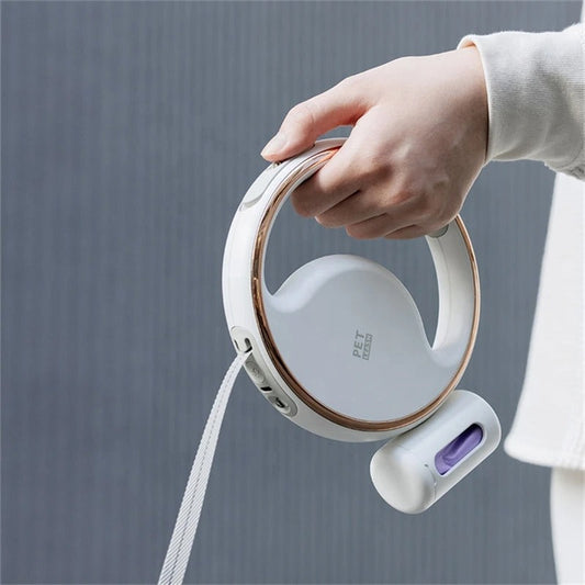 LED Hondenlijn met Terugtrekmechanisme en Ergonomische Grip - Velinix