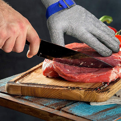 RVS Metaalhandschoen Beschermt Handen voor Keuken en Tuin
