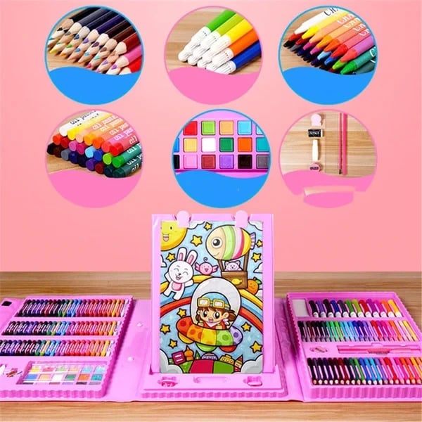 Kunstset 208 Delen Voor Kinderen Creatief Kleuren