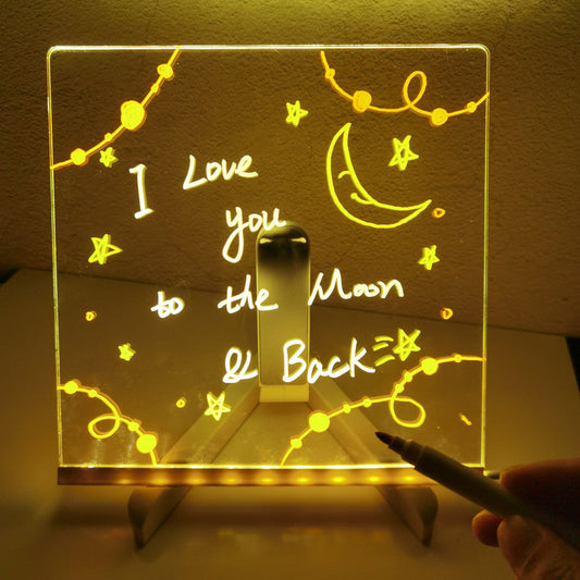 Kleurrijk Schrijfbord met LED Lichteffecten - Velinix
