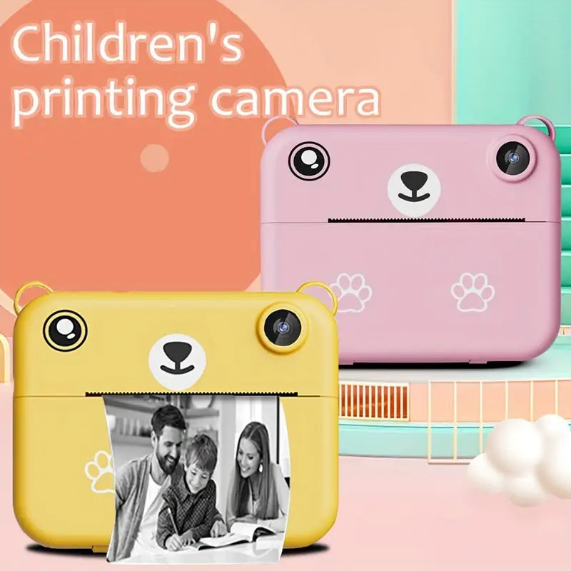 Kinder Camera Instant Fotocamera 1080P HD met Afdrukmogelijkheid
