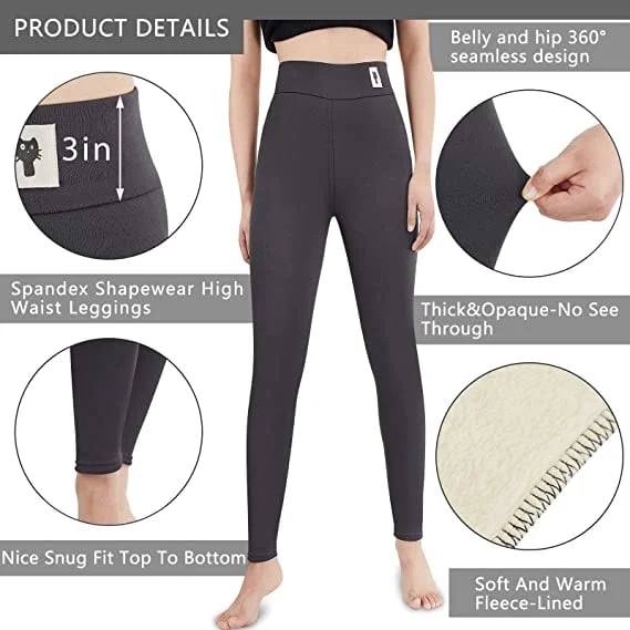 Dames Fleece Broek Warm en Comfortabel met Shaping Effect