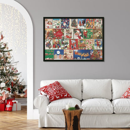 Kerstpuzzel Adventskalender 1000 Stukjes Legpuzzel voor Volwassenen en Kinderen