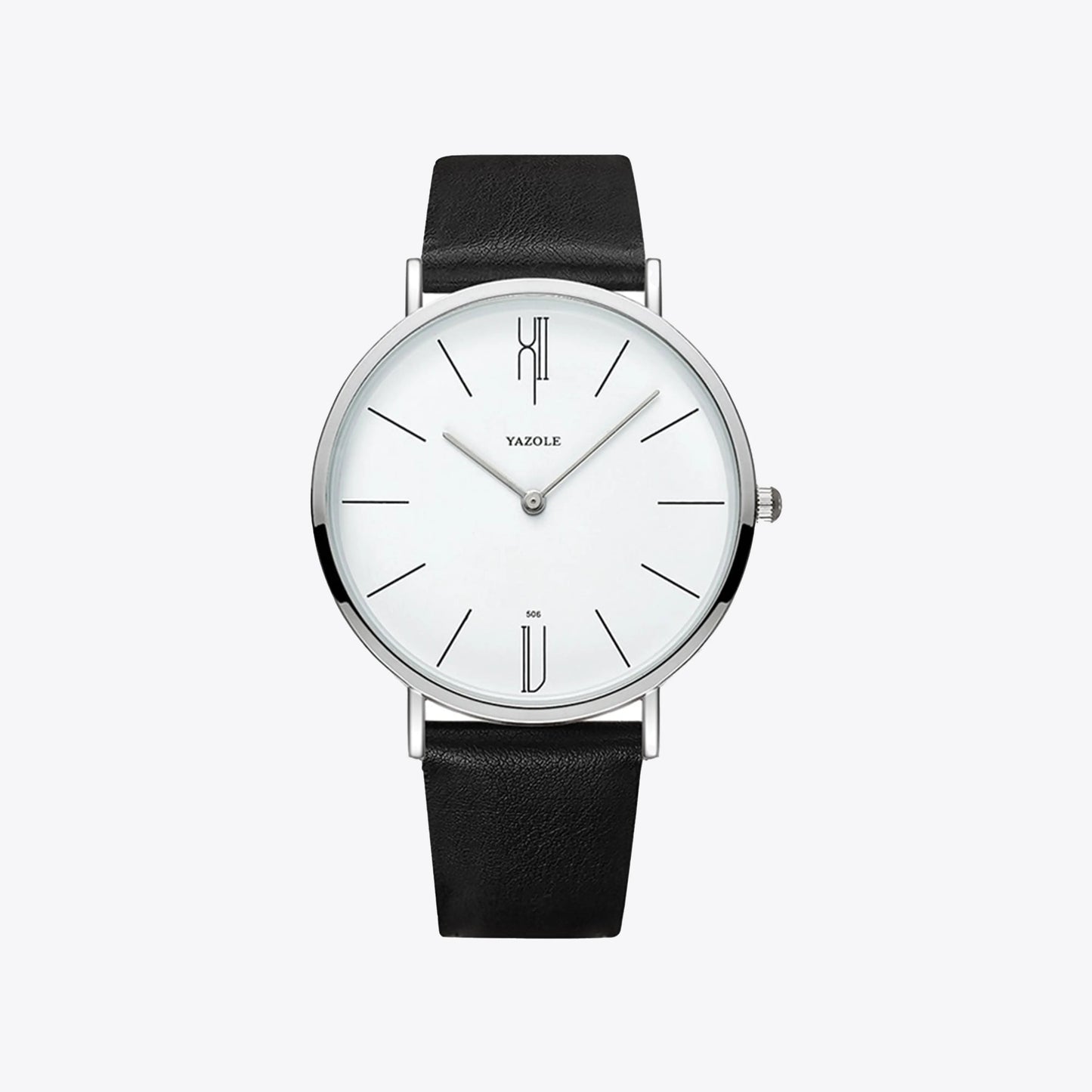 Mannenhorloge – Elegant RVS Horloge 40 mm met Lederen Armband - Velinix