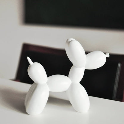 Luxe Hond Sculptuur van Handgemaakt Hars Kunstwerk voor Interieur Decor