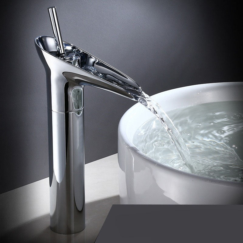 Waterval Kraan Messing Cuba Stijl Warm en Koud Water