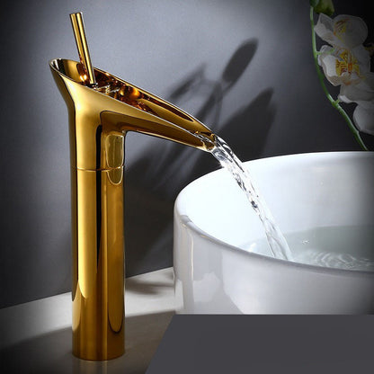 Waterval Kraan Messing Cuba Stijl Warm en Koud Water