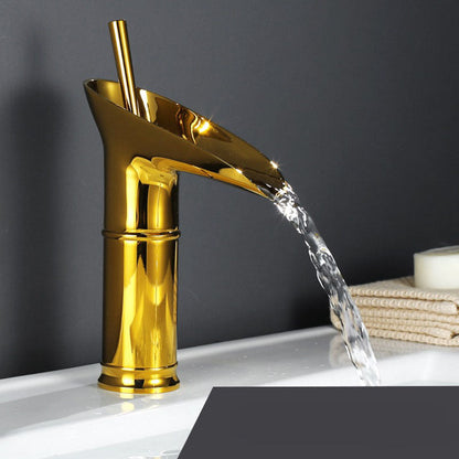Waterval Kraan Messing Cuba Stijl Warm en Koud Water