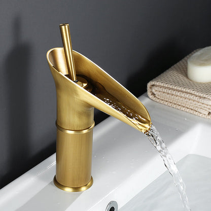 Waterval Kraan Messing Cuba Stijl Warm en Koud Water