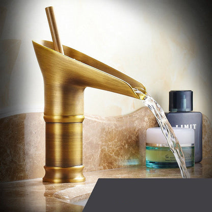 Waterval Kraan Messing Cuba Stijl Warm en Koud Water
