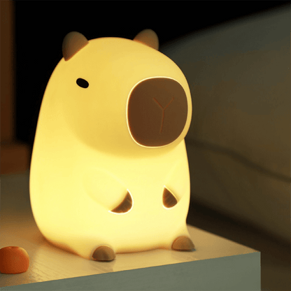 Nachtlampje Capibara | Zachte Siliconen Lamp voor Kinderen - Velinix