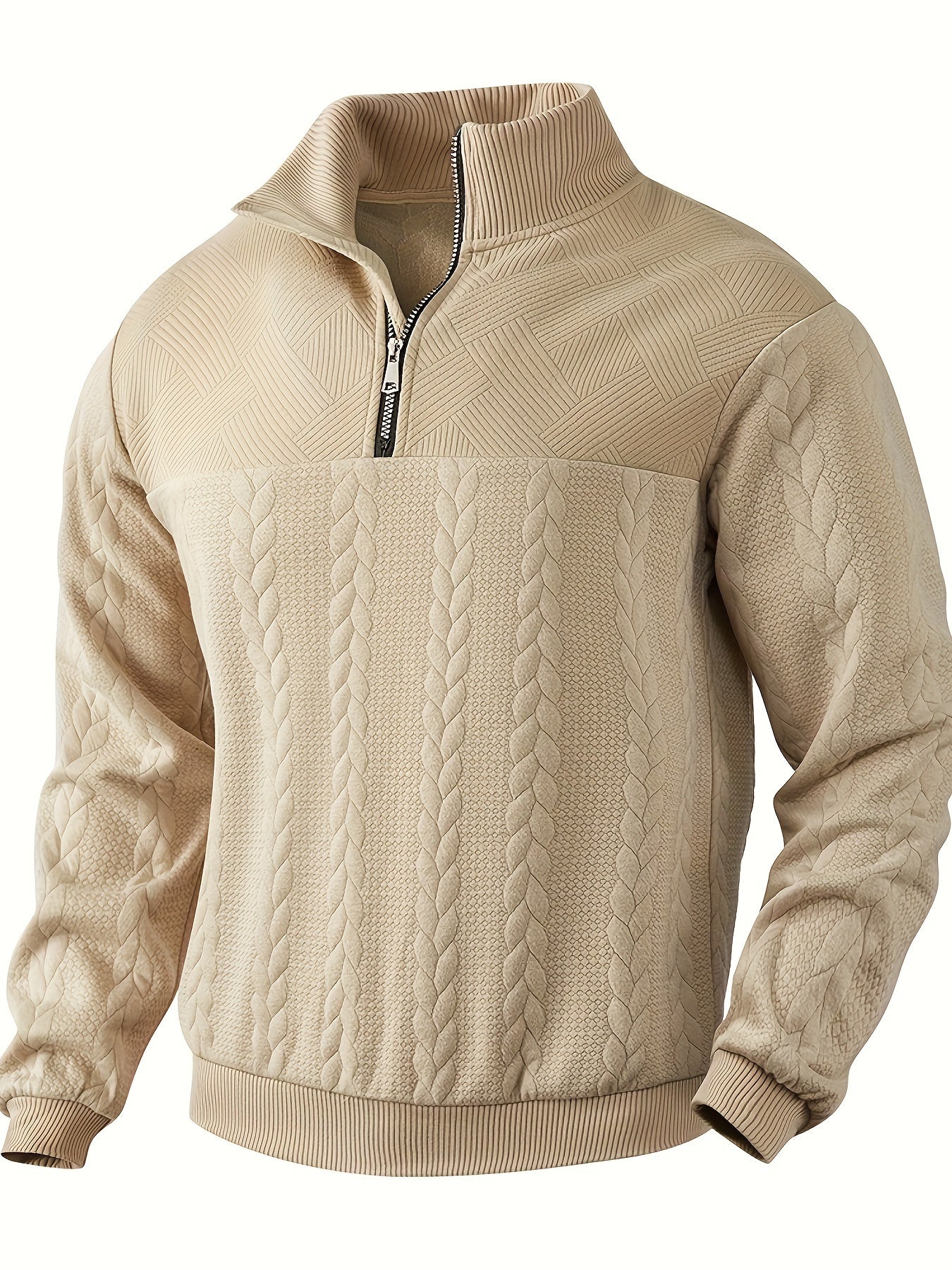 Herenpullover met Rits Vintage Stijl Victor
