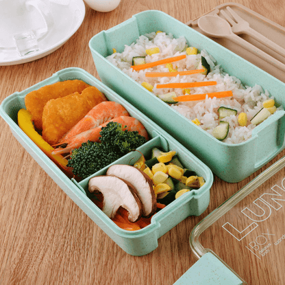 3-Laags Bento Lunchdoos voor Kinderen en Volwassenen