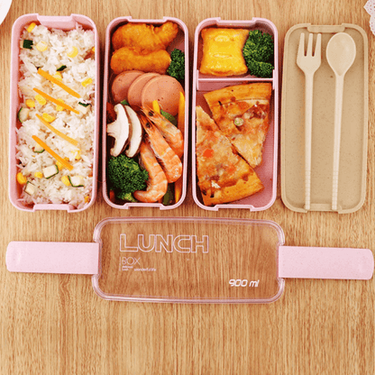 3-Laags Bento Lunchdoos voor Kinderen en Volwassenen
