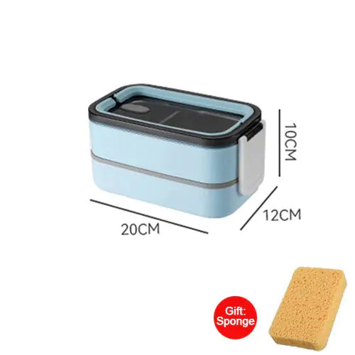 RVS Lunchbox 2-Lagen Bento Doos