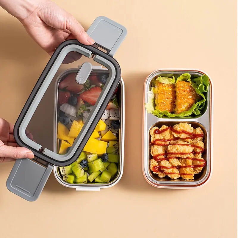 RVS Lunchbox 2-Lagen Bento Doos