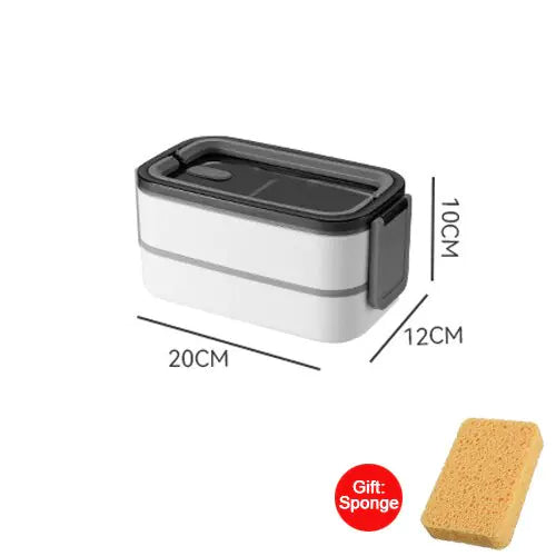 RVS Lunchbox 2-Lagen Bento Doos