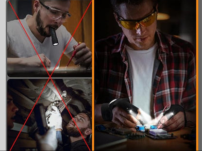LED Zaklamp Waterdicht met Handschoenen voor Buitengebruik