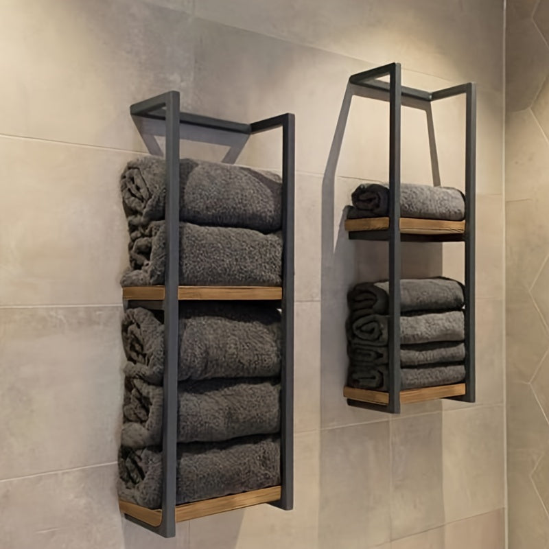 Badkamer Handdoekhouder Wit Compact en Netjes - Velinix