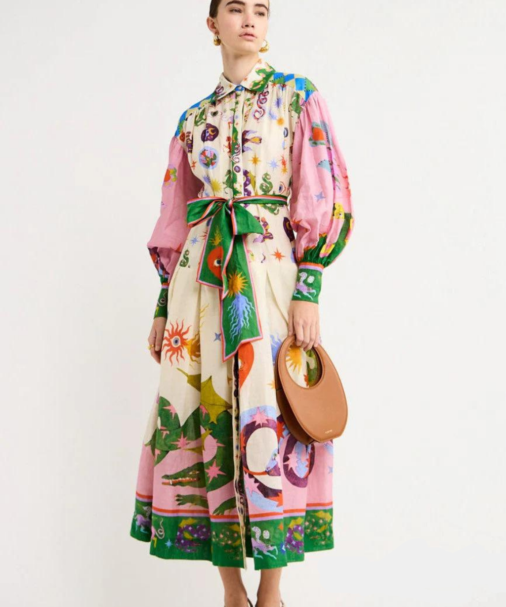 Maxi Jurk Elegante Italiaanse Stijl voor Vrouw - Velinix