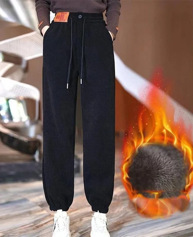 Warme Joggingbroek met Pluche Voering Casual Dames