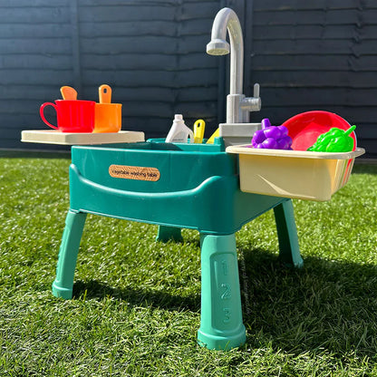 Kinder Speelkeuken met Kraan en Accessoires voor Jonge Koks