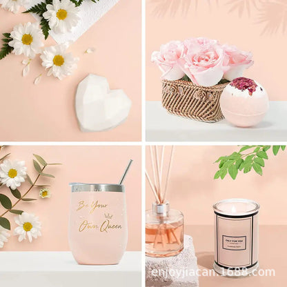 Luxueuze Badgeschenkset met Geurkaars en Zeep