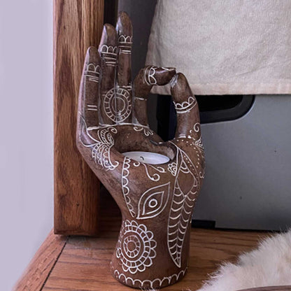 Boeddha Kaarsenhouder Zen Decor voor Serene Sfeer