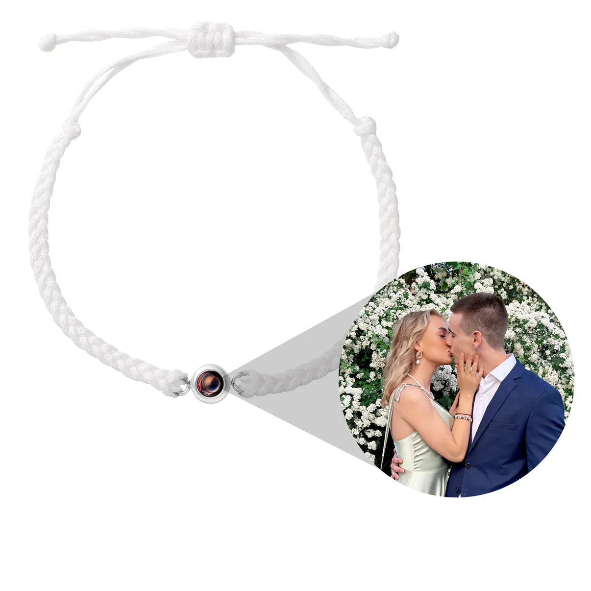 Gepersonaliseerde Foto Armband Met Naam of Tekst - Velinix